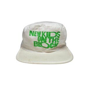 New Kids On The Block Hangin' Tough Painters Snapback Hat Cap White Green NKOTB